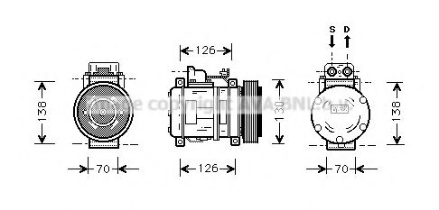 Компрессор, кондиционер AVA QUALITY COOLING MSK054