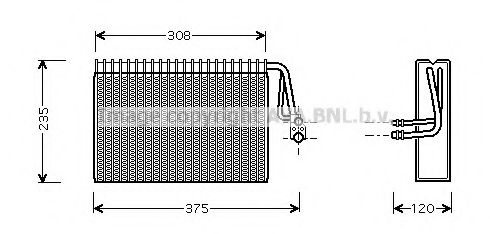 Испаритель, кондиционер AVA QUALITY COOLING MSV327