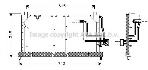 Конденсатор, кондиционер AVA QUALITY COOLING OL5224