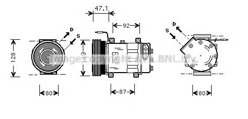 Компрессор, кондиционер AVA QUALITY COOLING RTK106