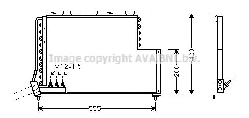 Конденсатор, кондиционер AVA QUALITY COOLING VO5078