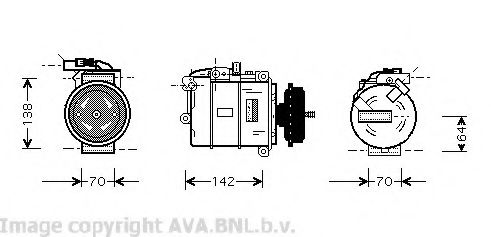 Компрессор, кондиционер AVA QUALITY COOLING VWK087
