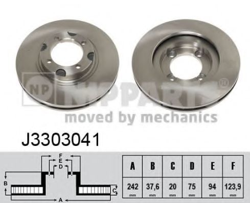 Тормозной диск NIPPARTS J3303041