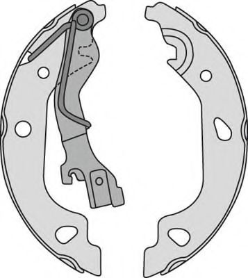 Комплект тормозов, барабанный тормозной механизм MGA PM787136