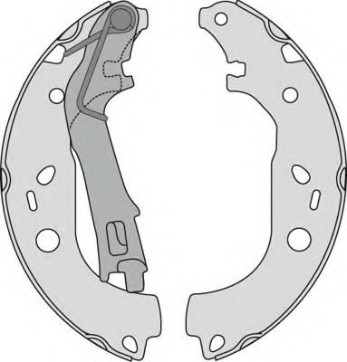 Комплект тормозов, барабанный тормозной механизм MGA PM843833