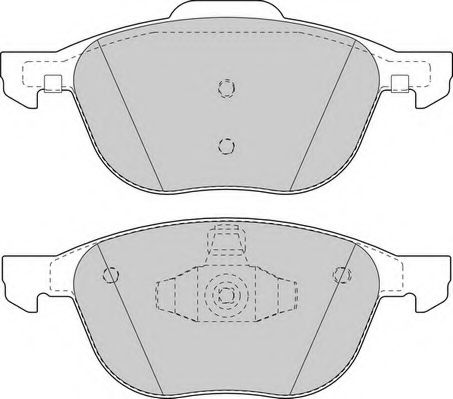 Комплект тормозных колодок, дисковый тормоз DURON DBP241594