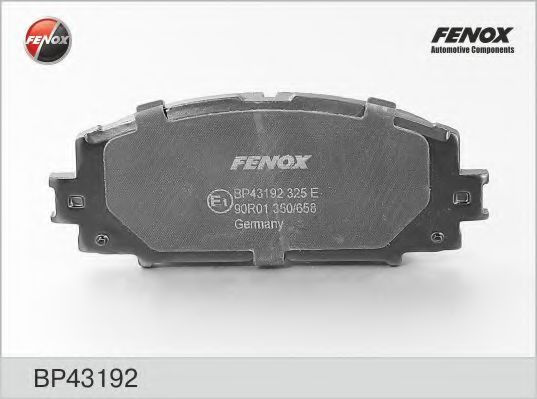 Комплект тормозных колодок, дисковый тормоз FENOX BP43192