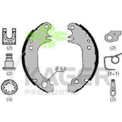 Комплект тормозных колодок KAGER 34-0225