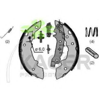 Комплект тормозных колодок LUCAS ELECTRICAL GS8057