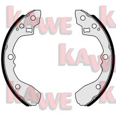 Комплект тормозных колодок KAWE 01054