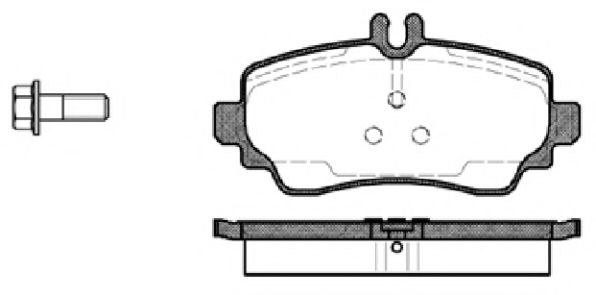 Комплект тормозных колодок, дисковый тормоз KAWE 0650 00