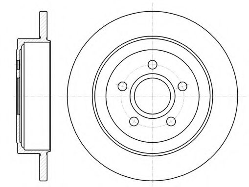 Тормозной диск KAWE 61364 00