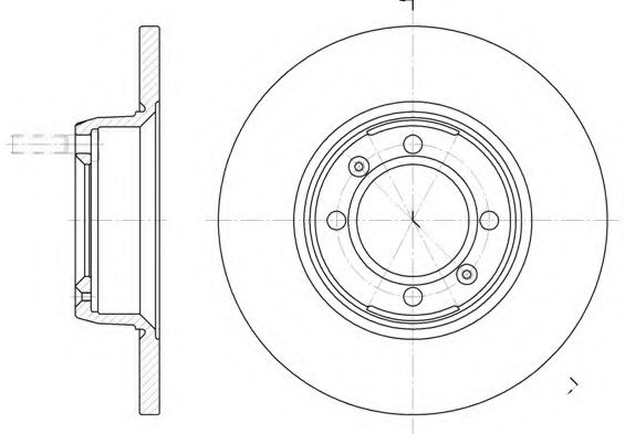 Тормозной диск KAWE 6142 00