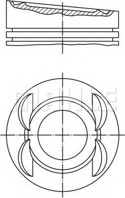 Поршень MAHLE ORIGINAL 028 03 00