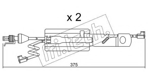 Сигнализатор, износ тормозных колодок fri.tech. SU.177K