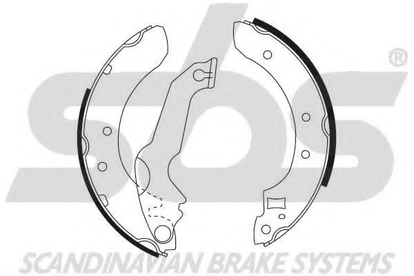 Комплект тормозных колодок sbs 18492725365