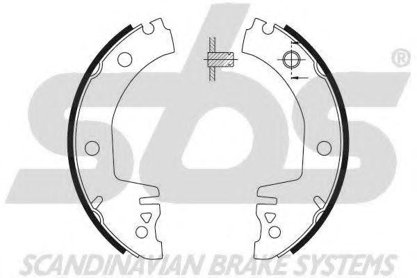Комплект тормозных колодок sbs 18492743514
