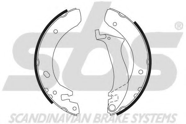 Комплект тормозных колодок sbs 18492740634