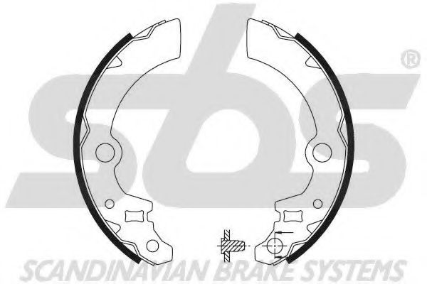 Комплект тормозных колодок sbs 18492752692
