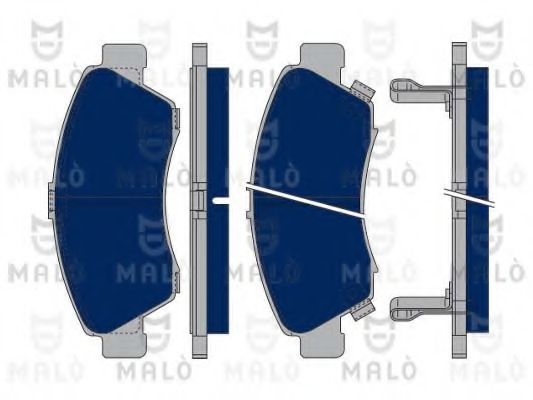 Комплект тормозных колодок, дисковый тормоз MALÒ 1050022