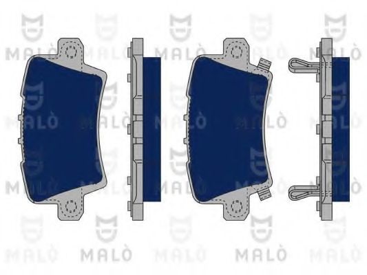 Комплект тормозных колодок, дисковый тормоз MALÒ 1050235