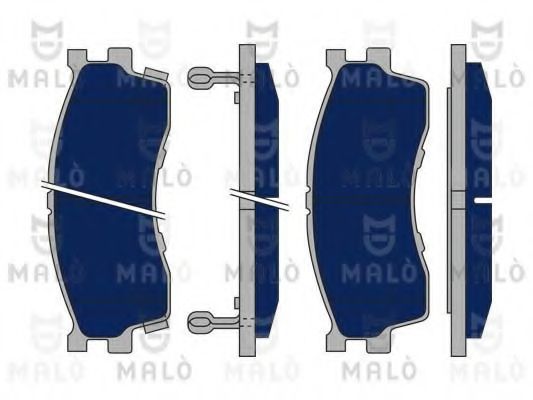 Комплект тормозных колодок, дисковый тормоз MALÒ 1050347