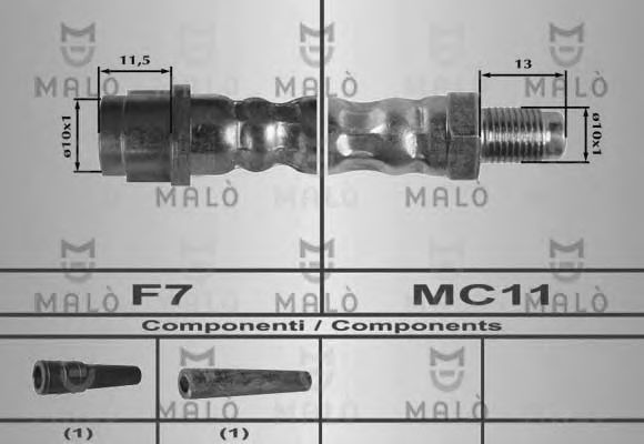 Тормозной шланг MALÒ 80196