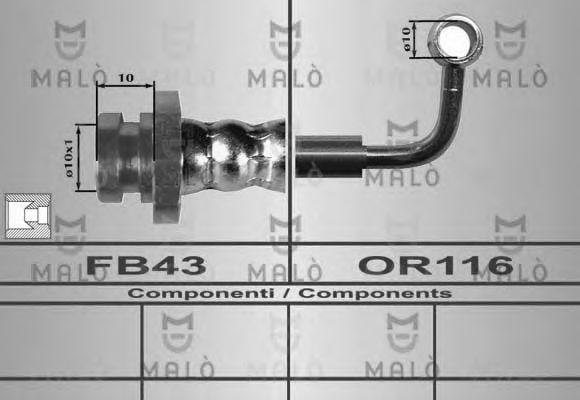 Тормозной шланг MALÒ 80579