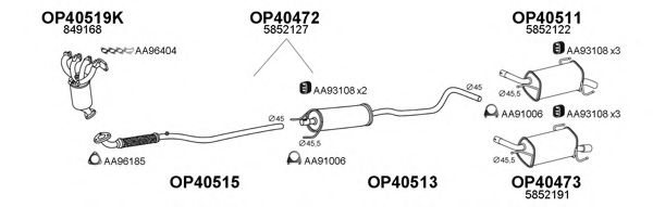 Система выпуска ОГ VENEPORTE 400112