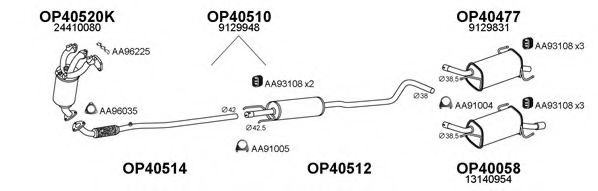 Система выпуска ОГ VENEPORTE 770046