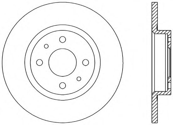 Тормозной диск OPEN PARTS BDR1145.10