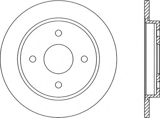 Тормозной диск OPEN PARTS BDR1165.10