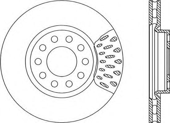 Тормозной диск OPEN PARTS BDR1233.20