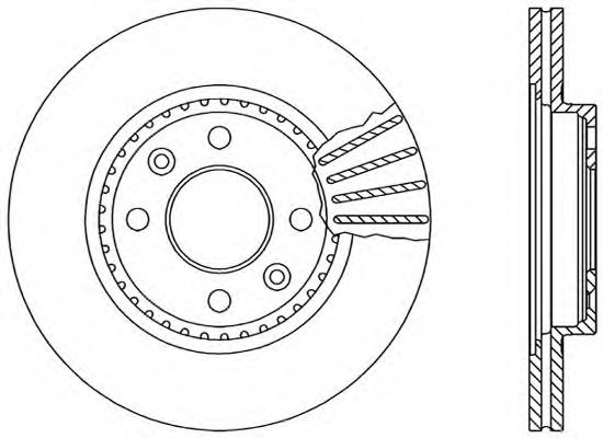 Тормозной диск OPEN PARTS BDR1462.20