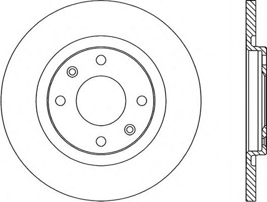 Тормозной диск OPEN PARTS BDR1717.10