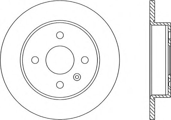 Тормозной диск OPEN PARTS BDR1810.10