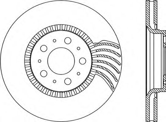 Тормозной диск OPEN PARTS BDR1846.20
