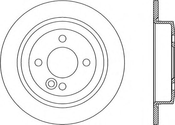 Тормозной диск OPEN PARTS BDR1889.10