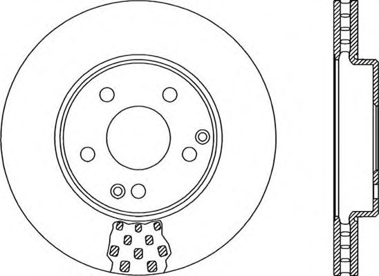 Тормозной диск OPEN PARTS BDR1916.20