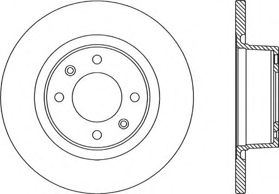 Тормозной диск OPEN PARTS BDR1931.10