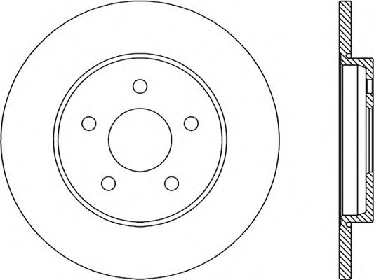 Тормозной диск OPEN PARTS BDR1948.10