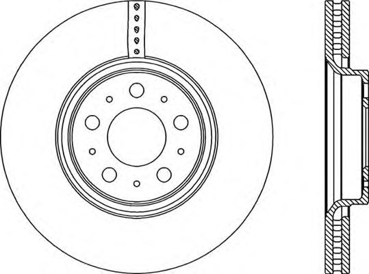 Тормозной диск OPEN PARTS BDR1976.20
