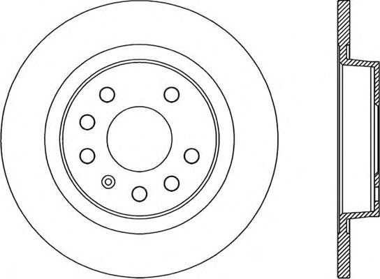 Тормозной диск OPEN PARTS BDR1989.10