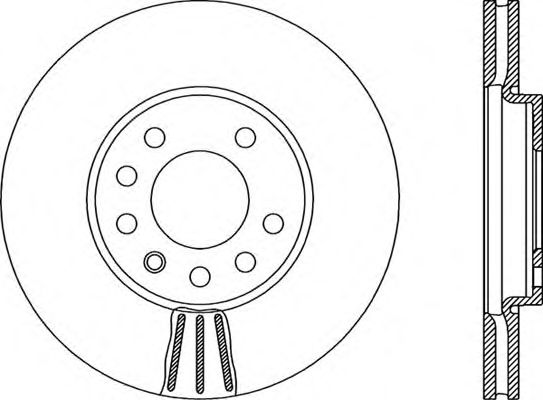 Тормозной диск OPEN PARTS BDR1991.20