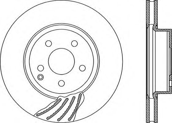 Тормозной диск OPEN PARTS BDR1997.20