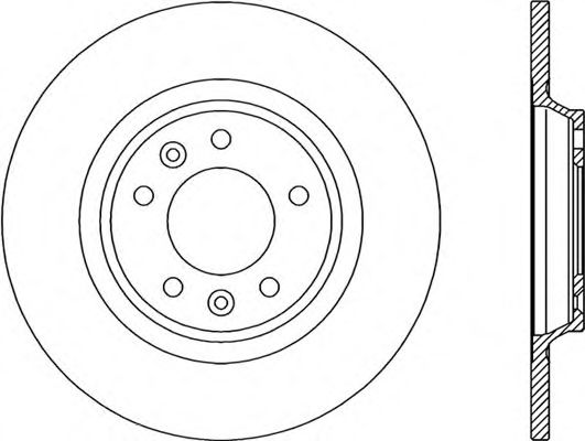 Тормозной диск OPEN PARTS BDR2034.10