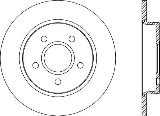 Тормозной диск OPEN PARTS BDR2041.10