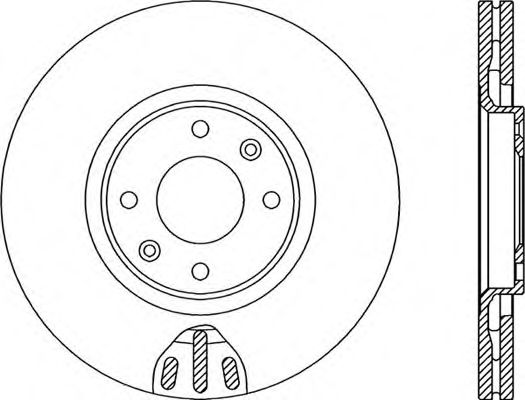 Тормозной диск OPEN PARTS BDR2068.20