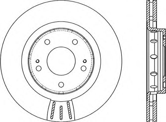 Тормозной диск OPEN PARTS BDR2087.20