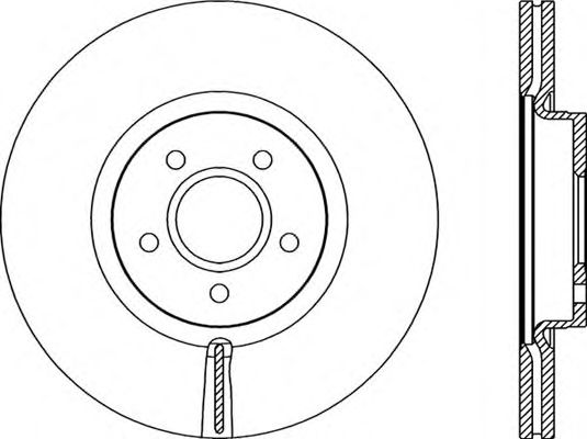 Тормозной диск OPEN PARTS BDR2154.20